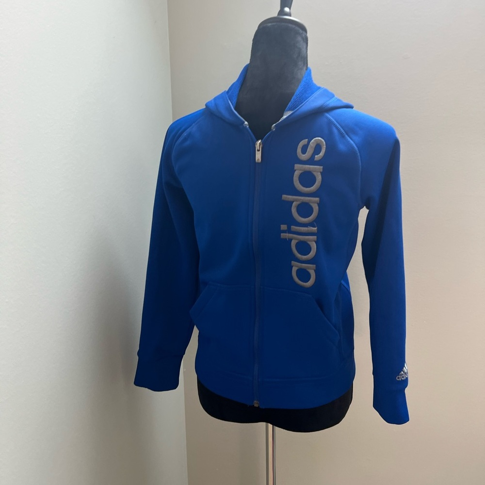 Boys adidas zip up M (10-12)